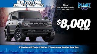 New 2024 Ford Bronco Badlands 4X4 | $8,000 OFF MSRP | Ford Dealer in Dallas, TX