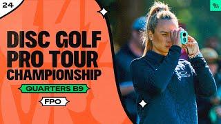 2024 Disc Golf Pro Tour Championship | FPO R2B9 | Tattar, Salonen, Handley, Scoggins | JomezPro