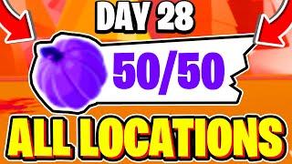 (DAY 28) How To Find ALL 50 PURPLE PUMPKIN LOCATIONS In Adopt Me Halloween Event 2024! Roblox