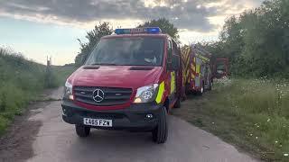 South Wales fire & rescue Chepstow on scene at caldicot seawalls