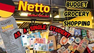  35€ Grocery Shopping at Netto Market with Prices  | Food Budget in Germany as a single Student