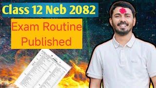 Class 12 Neb 2082 Routine Published 