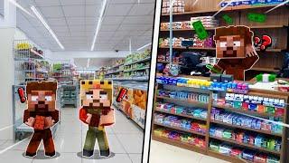 ARDA AND RÜZGAR ARE SECRETLY STAYING IN THE MARKET!  - Minecraft