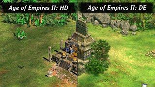 Age of Empires 2 Definitive Edition Remaster vs. Age of Empires 2 HD Graphics Comparison