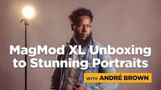 From Unboxing to Stunning Portraits: André Brown's Uses the new MagMod XL in Studio