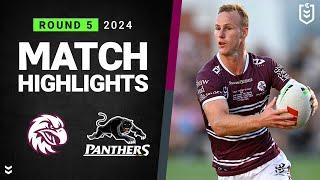 NRL 2024 | Sea Eagles v Panthers | Match Highlights