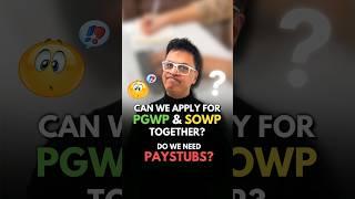 Can you apply for a PGWP and a SOWP simultaneously in Canada? Do we need employment proof?