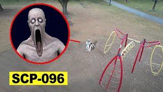 DRONE CATCHES SCP-096 at Abandoned Amusement Park in Real Life!