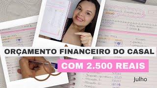 Planejamento Financeiro de Julho do Casal 