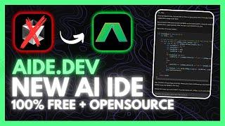 Aide IDE: NEW AI Editor - FREE Cursor + Windsurf Alternative! Opensource + Local!