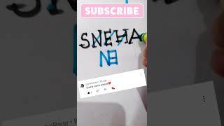 SNEHA Name Logo, Comment your name for next . #logodesign #logo #trending #viral # #art #sneha