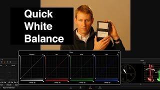 DaVinci Resolve: Quick White Balance Correction with RGB Curves