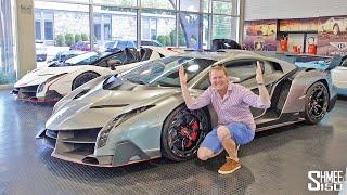 FINDING TWO UNICORNS! Lamborghini Veneno Coupe and Roadster