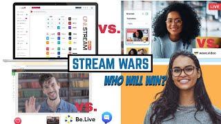 wave.video live streaming vs onestream live vs belive