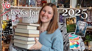 25 book to read in 2025 (jk just 16, 25 is too many) my 2025 tbr