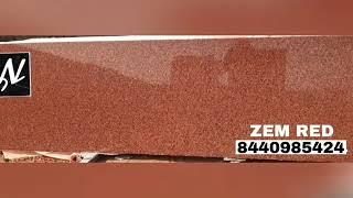 Gem red granite, Zem red granite, Red granites, baltic red granite,  price@55rs/sqft 8440985424