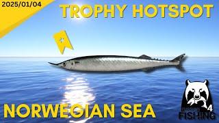 Trophy Atlantic Saury spot - Norwegian Sea - Russian Fishing 4