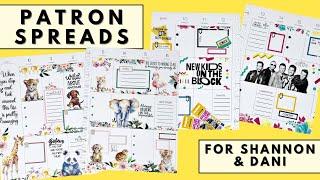 PLAN WITH ME | PATRON SPREADS FOR SHANNON & DANI | THE HAPPY PLANNER