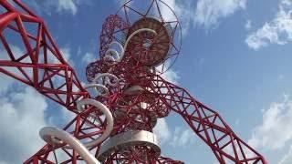 Behind the scenes at the construction of the slide at the ArcelorMittal Orbit