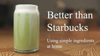 How To Make Starbuck's Lavender Cream Matcha Latte At Home Using Simple Ingredients