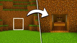 How to Build a HIDDEN BASE in Minecraft!