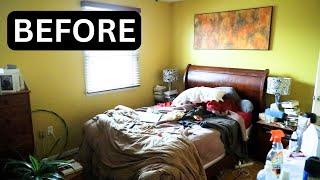 BEFORE & AFTER: Green and Pink Cozy Bedroom Makeover!