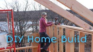 DIY Debt Free Cabin Build-Part 2 (walls/2nd floor/ roof joists)