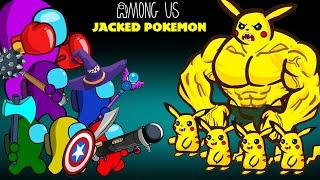 어몽어스 VS JACKED POKEMON | AMONG US ANIMATION