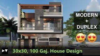 30x30 House Design 100 Yards | 3D Walkthrough | Home decorating ideas | Home Tour