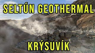 Walking Tour of Seltún Geothermal Area in Krýsuvík, Iceland | 2021 [4K]