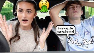 Car SICK PRANK On My GIRLFRIEND! *she believed me*