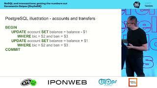 NoSQL and transactions  getting the numbers out   Konstantin Osipov ScyllaDB