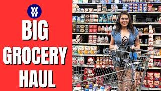 BIG WW GROCERY HAUL FROM 2 STORES! NEW FOOD FINDS & POINTS INCLUDED - WEIGHT WATCHERS!