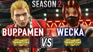 T8  BUPPAMEN (Steve) vs WECKA (Xiaoyu)  Tekken 8 (SEASON 2) High Level Gameplay