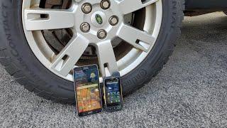 Sonim XP7 and Samsung W7 vs truck (biggest upset ever!)