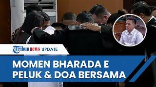 Tak Seperti Biasa, Mata Bharada E Berkaca-kaca jelang Vonis, Berdoa Bersama Seluruh Kuasa hukum