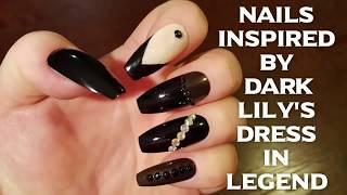 Legend - Dark Lily Inspired Nails