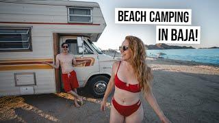 We Tried Overnight RV Camping on a Public Beach in BAJA, MEXICO! - Is This Safe??