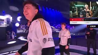 Nadeshot Gets HYPED Watching 100 Thieves Sending Scrap and Ultra Home!  (CoD World Cup)