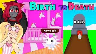 Our LEGENDARY Unicorns BIRTH TO DEATH In Adopt Me! (Roblox)