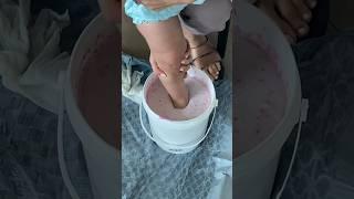 Making an update statue of our baby’s foot!! Keepsake DIY!