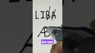 # LIBA name logo # Design # Next name #shorts # By Rajbir