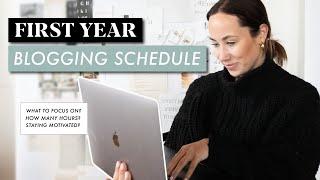 My First Year Blogging Schedule | Advice from a 6-Figure Blogger | By Sophia Lee Blogging