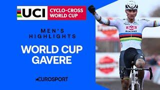 Van der Poel can't stop WINNING!  | 2024 UCI Cyclocross World Cup Gavere Men's Highlights