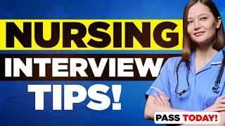 NURSING INTERVIEW QUESTIONS & TIPS! (Quick Interview Tips for PASSING Nursing Interviews!)