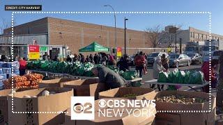 City Harvest distributes fresh produce to families in need in Brooklyn