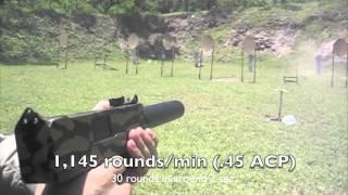 Shooting a MAC-10 .45 ACP Full Auto Machine Pistol