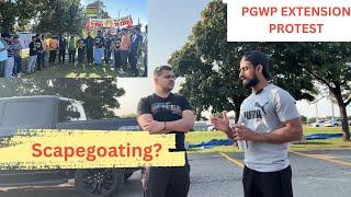 PGWP Extension Protest 2024 | Interview with Bikram | 295 Queen Street East | Brampton