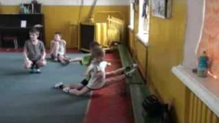 Andrey and Yaroslav Luchko,  4 and 6 years old acrobatics.