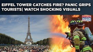 Eiffel Tower Catches Fire? Flames Erupt In Paris' Iconic Site: French Authorities In Action| Watch